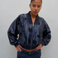 Veste baseball courte à sequins