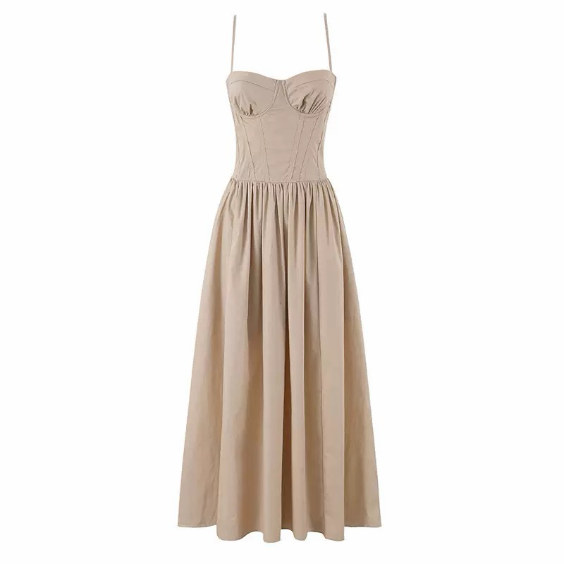 Robe longue corset
