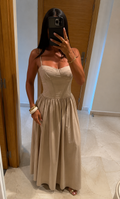 Robe longue corset