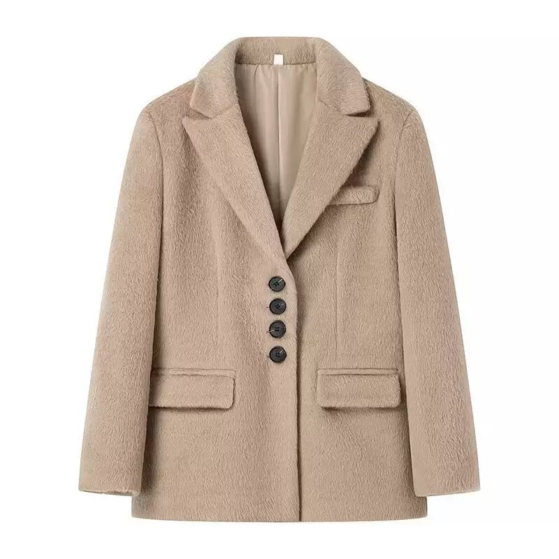 Blazer structuré camel, vue produit