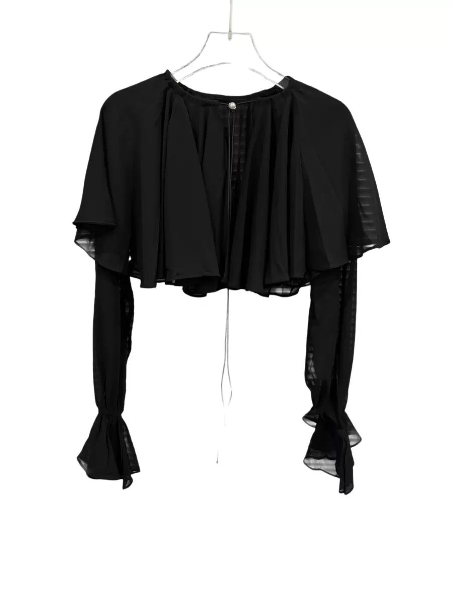 Ensemble blouse courte et jupe mi-longue