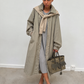 Parka oversize à capuche, détail de la capuche