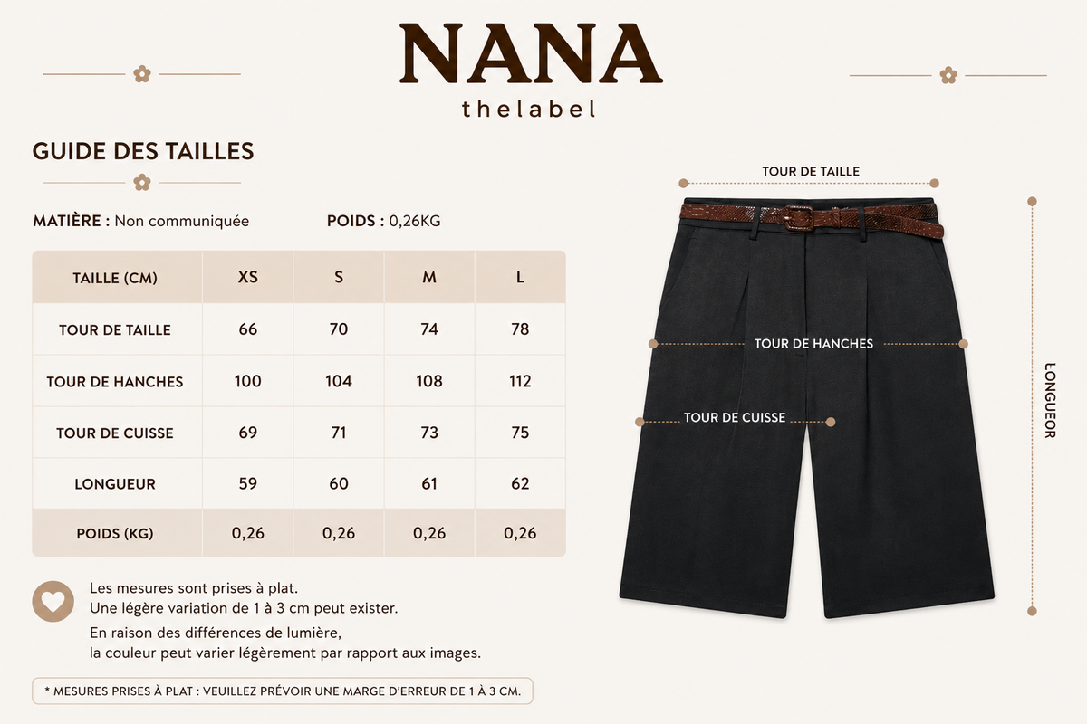 Guide des tailles