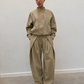 Ensemble utility : veste structurée et pantalon coordonné