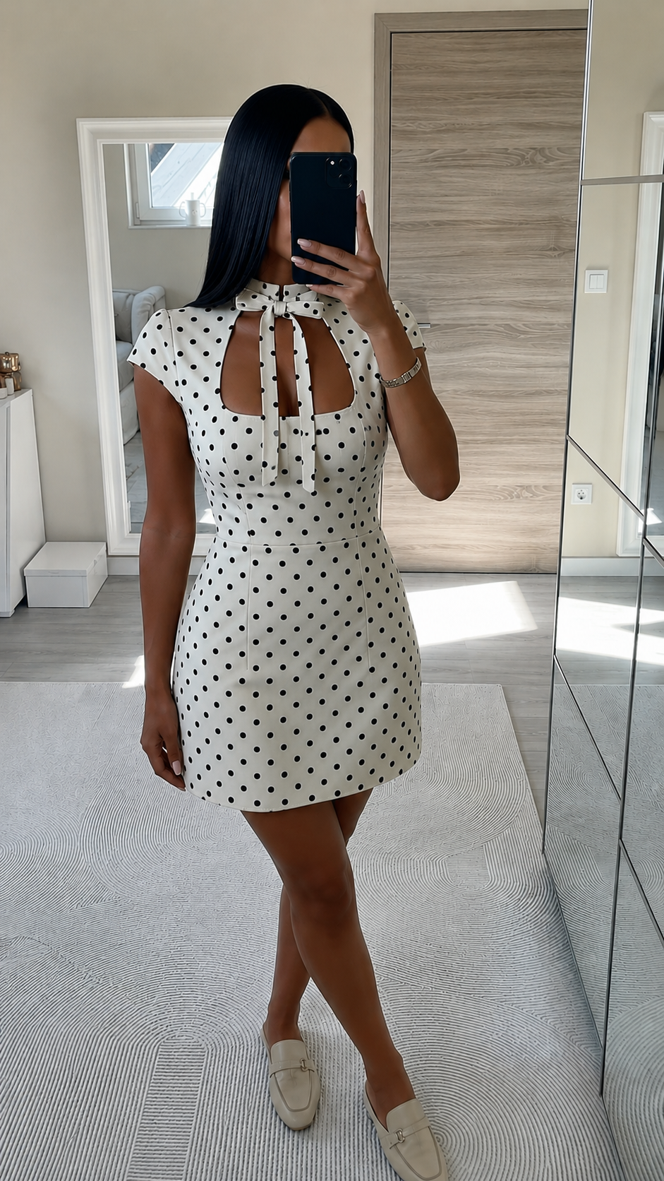 Robe à petit pois