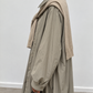 Parka oversize à capuche, détail de la matière