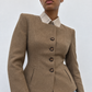 Veste tailoring à col montant et poches à rabat
