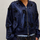 Veste baseball à sequins, format court