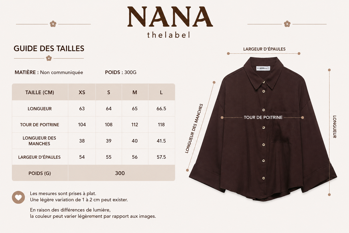 Guide des tailles