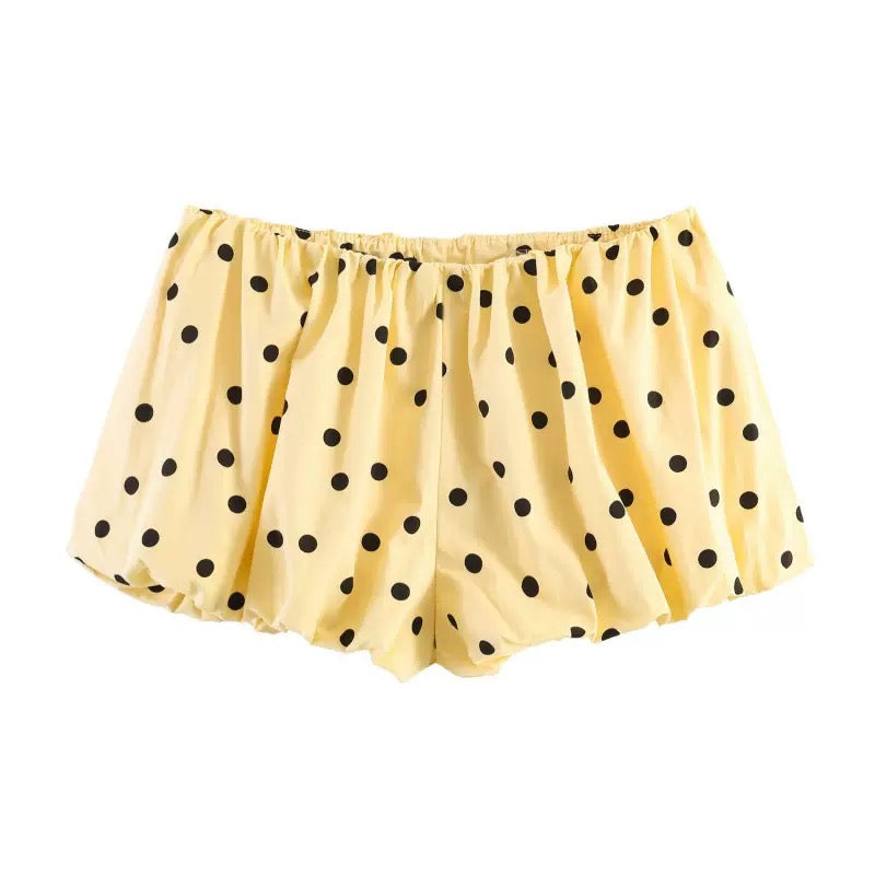 Falda pantalón bombacha de lunares