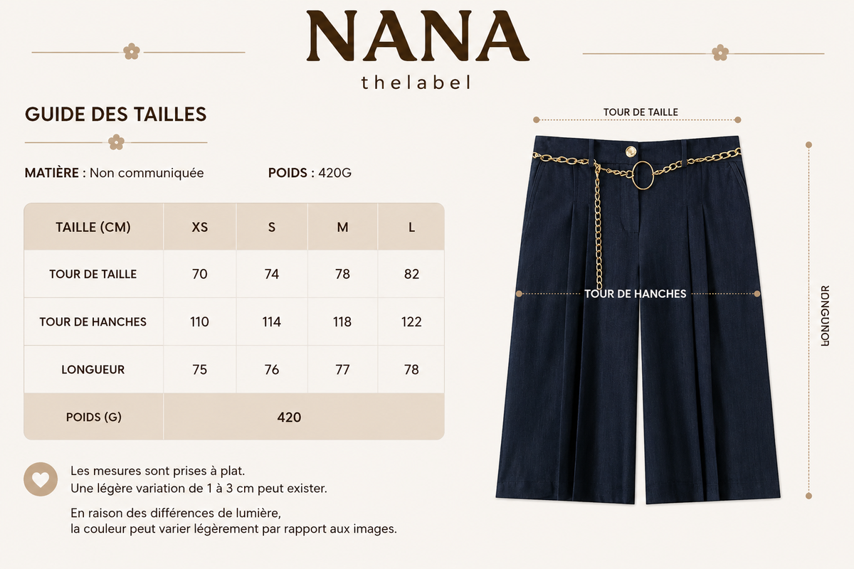 Guide des tailles