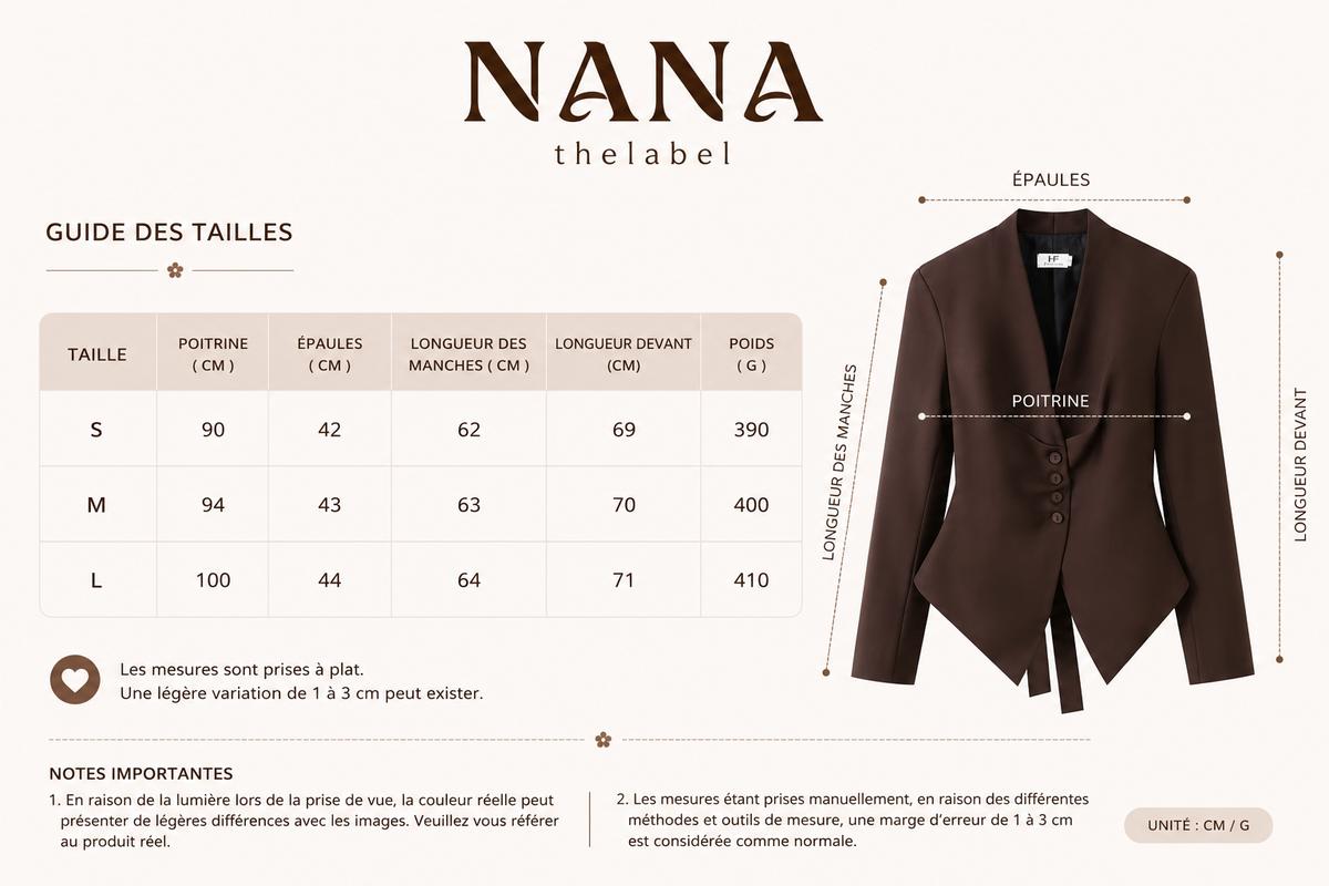 Guide des tailles
