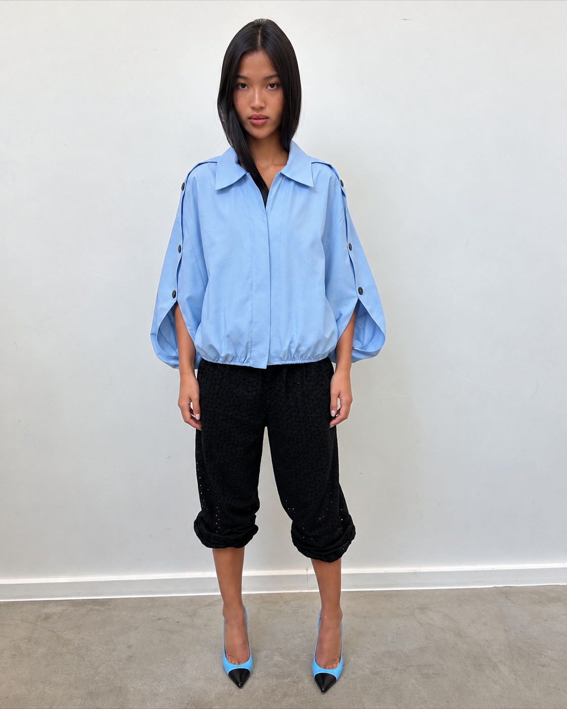 Veste oversize à manches chauve-souris