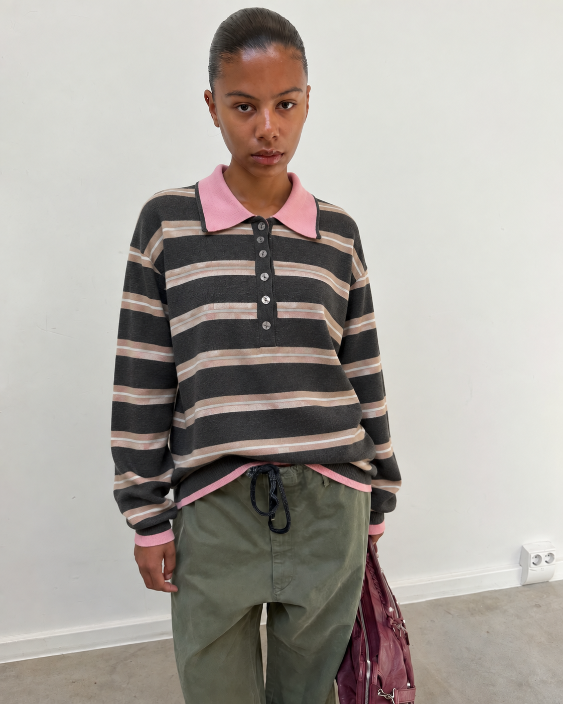 Polo rayé, coupe confortable