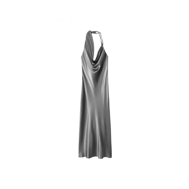 Robe satinée