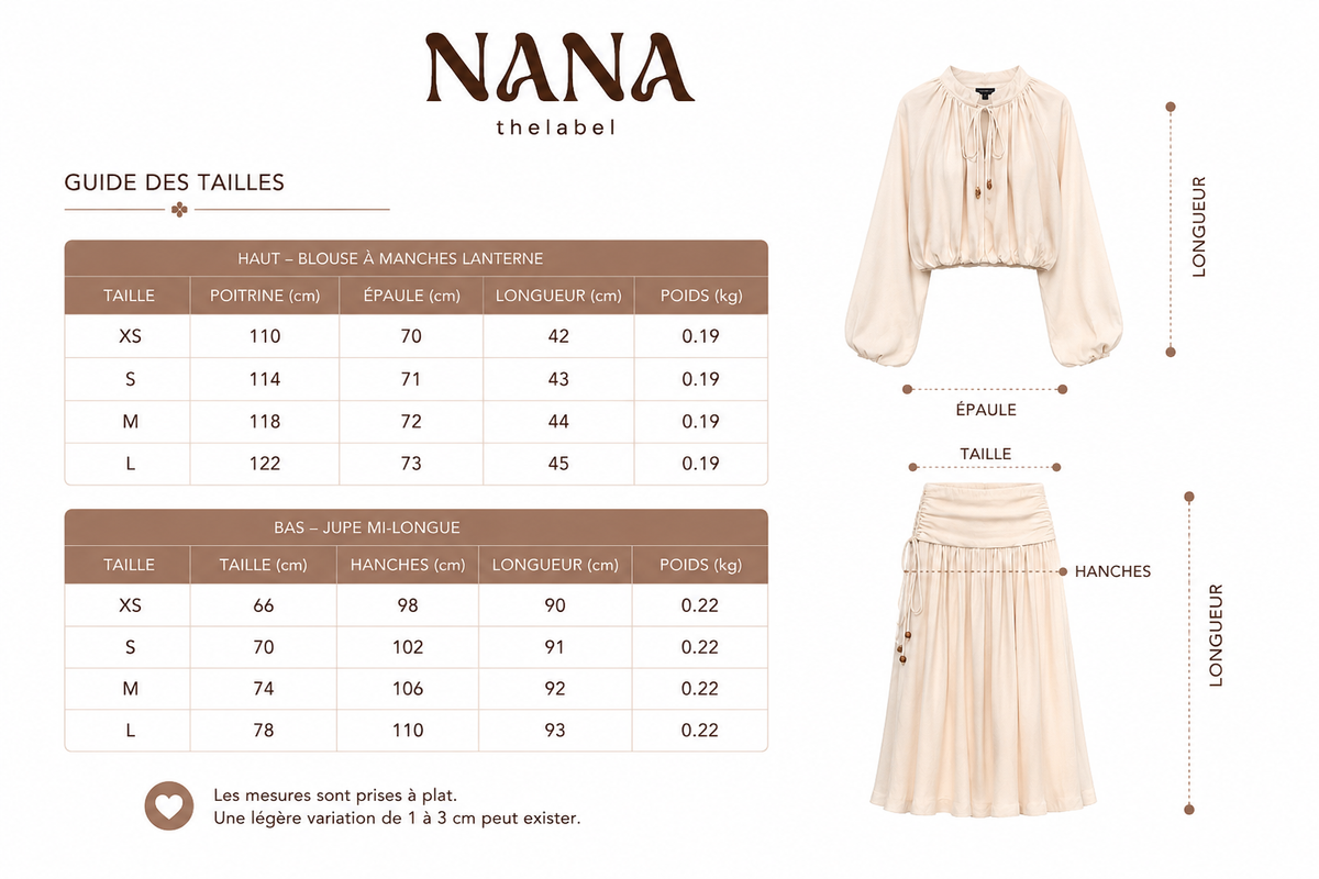 Guide des tailles