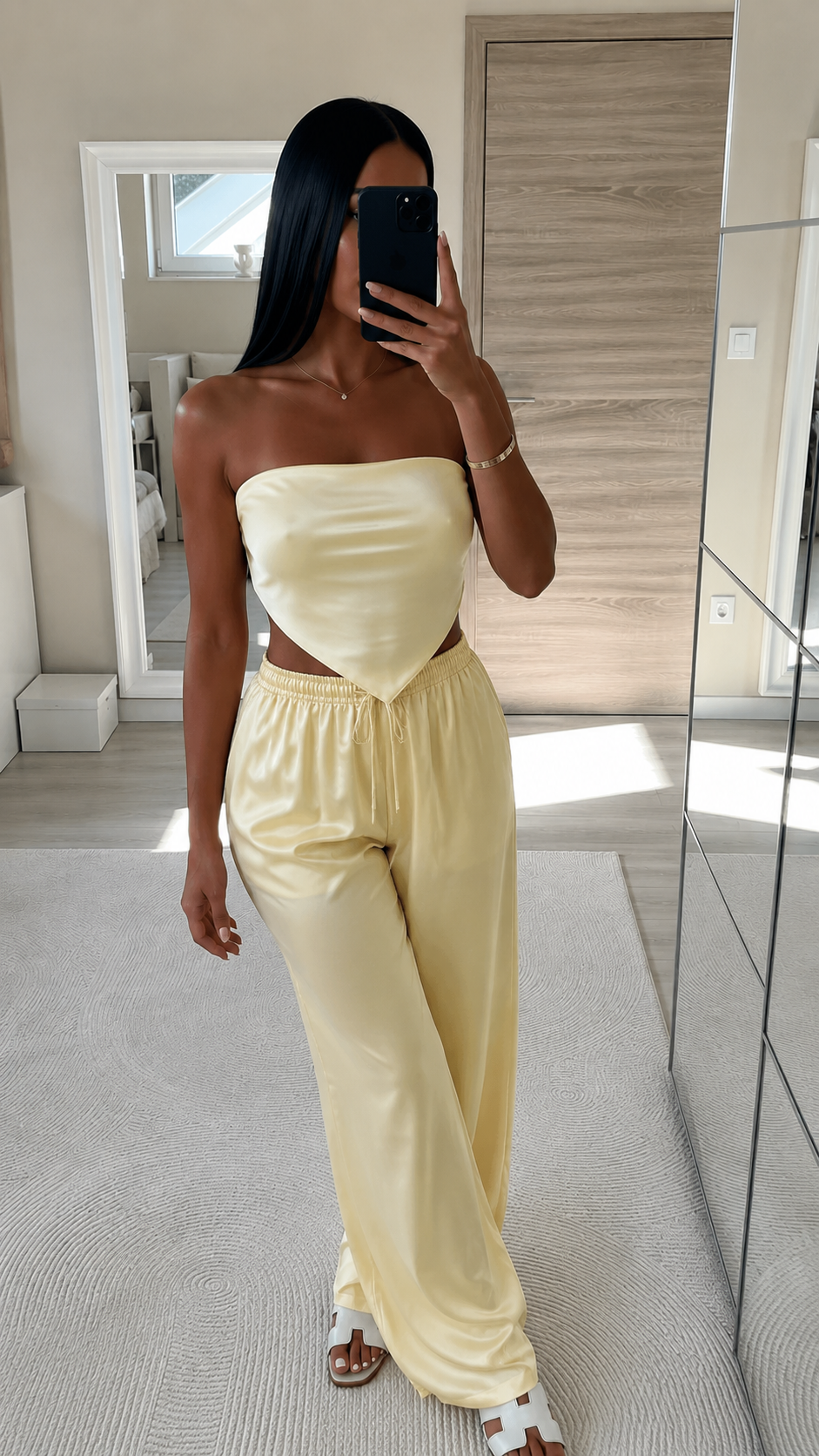 Ensemble satinée