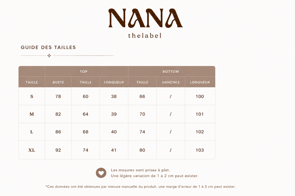 Guide des tailles
