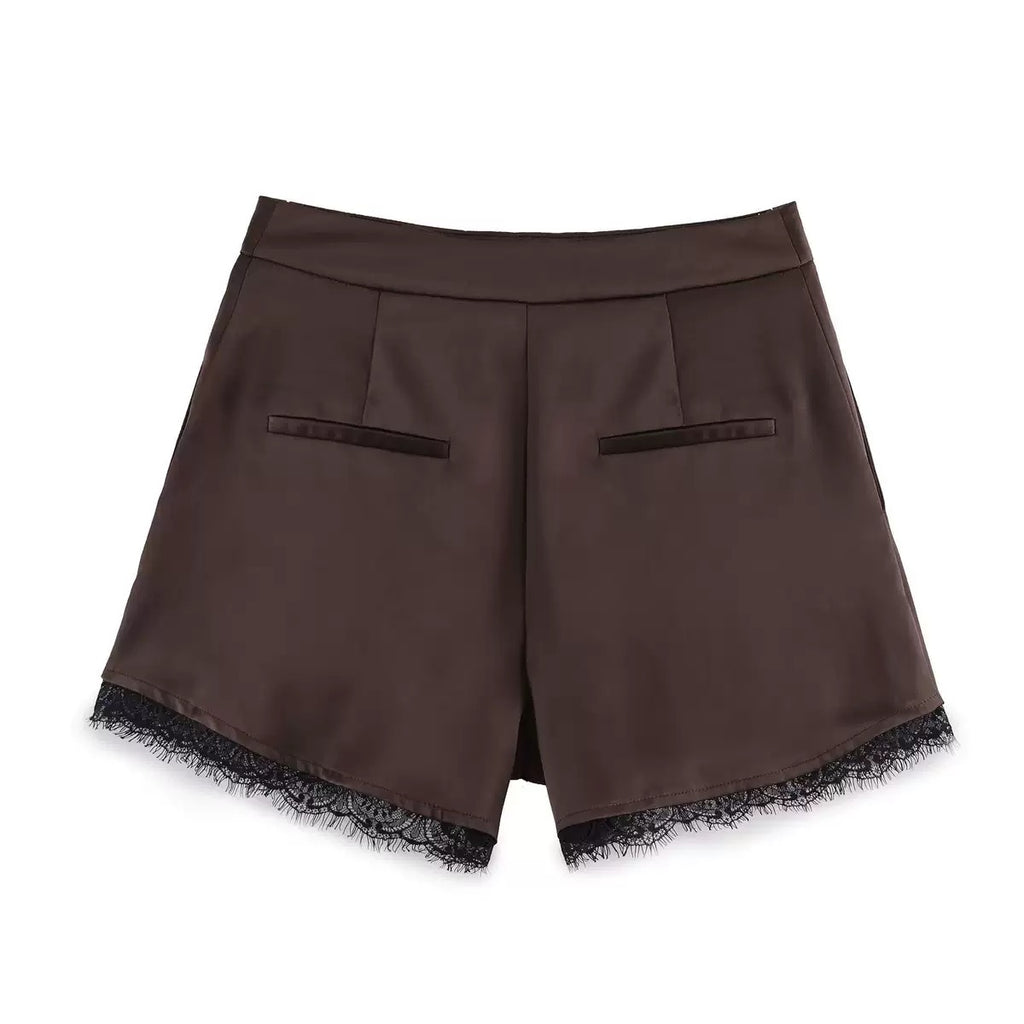 Short dentelle