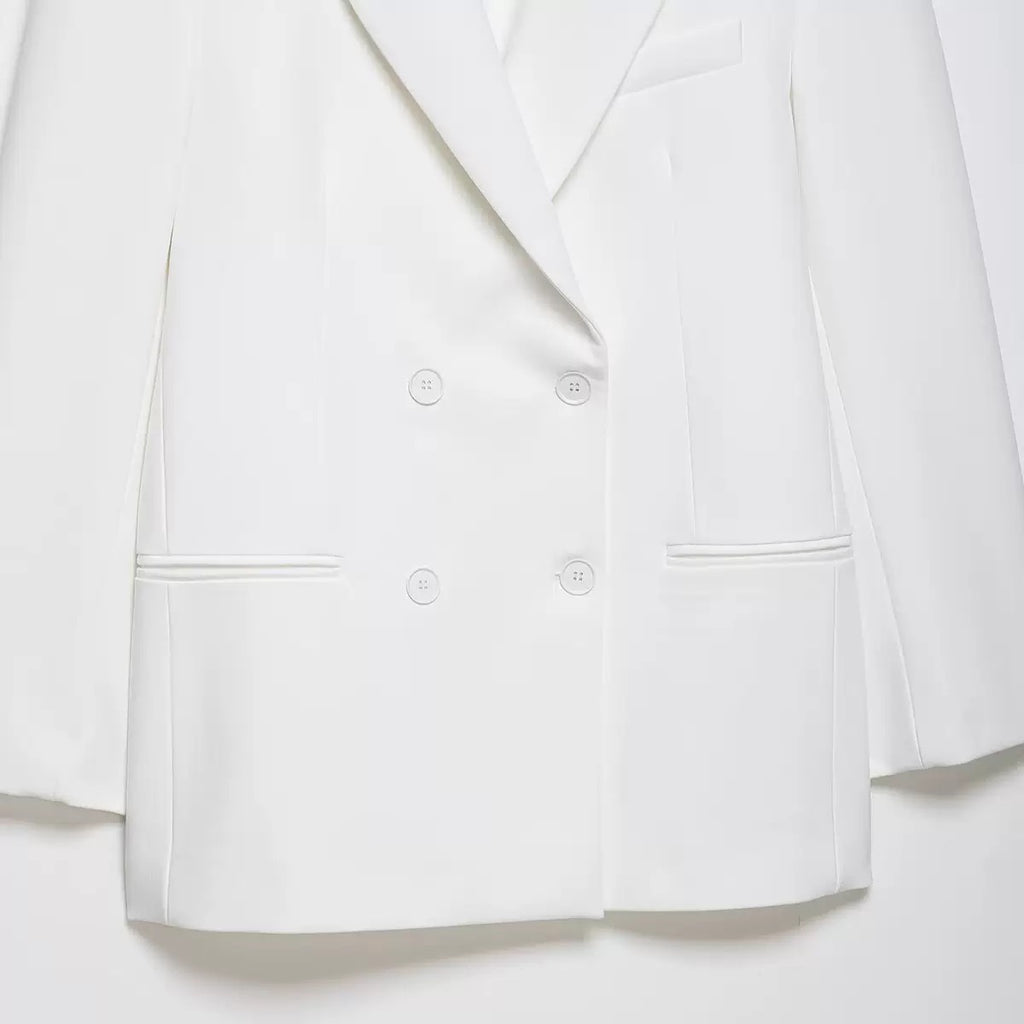Blazer blanc oversize