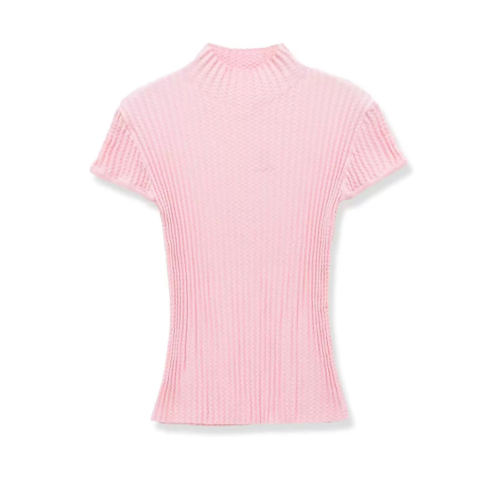 T-shirt côtelé en maille