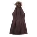 Robe matière satinée