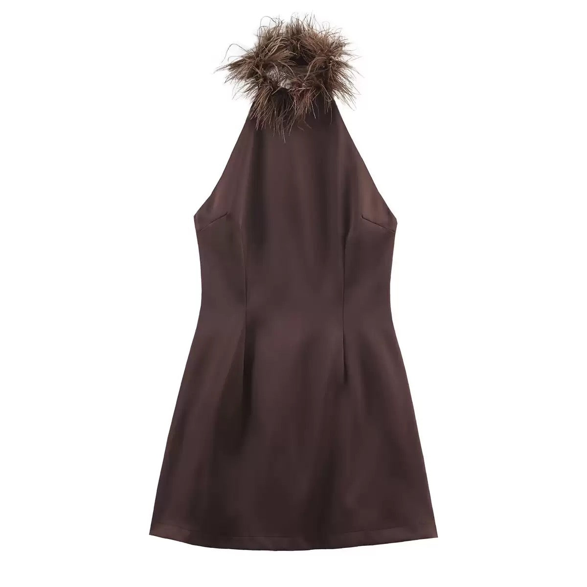 Robe matière satinée