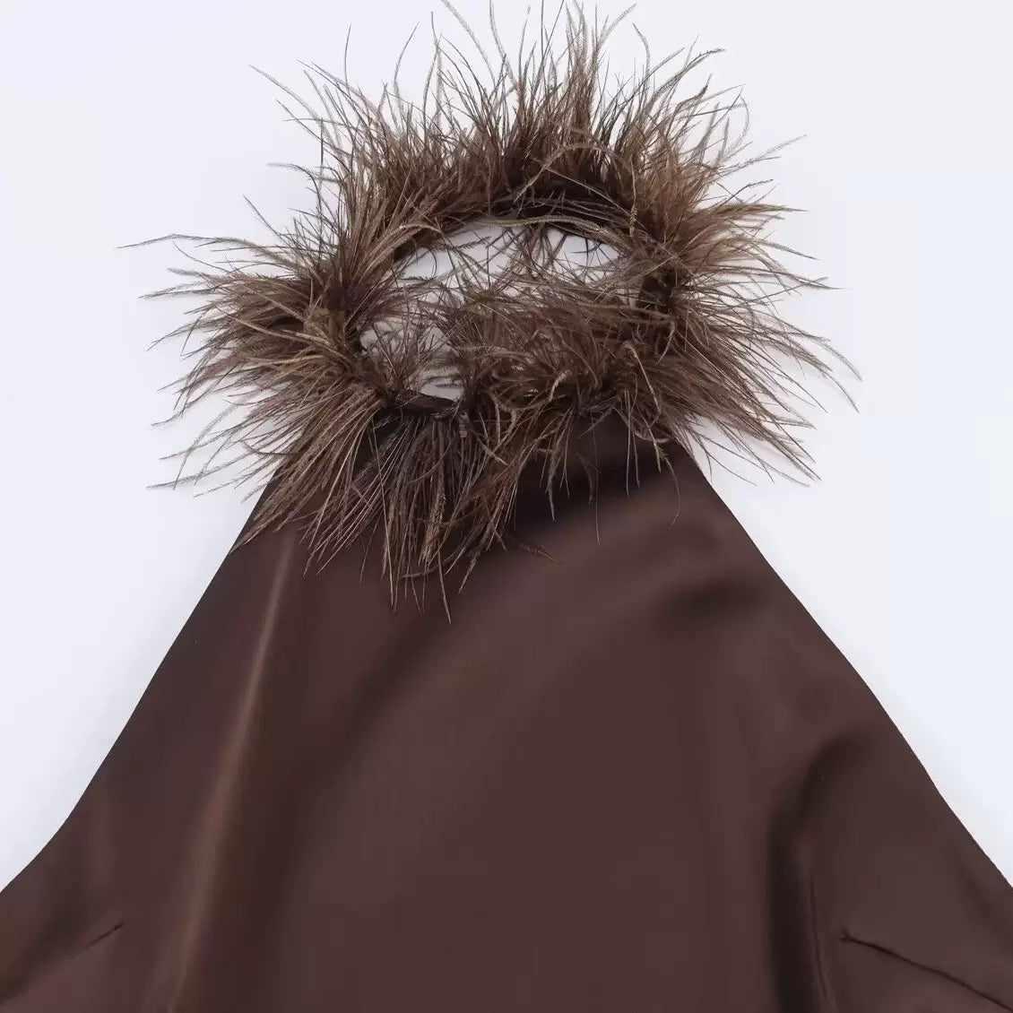 Robe matière satinée