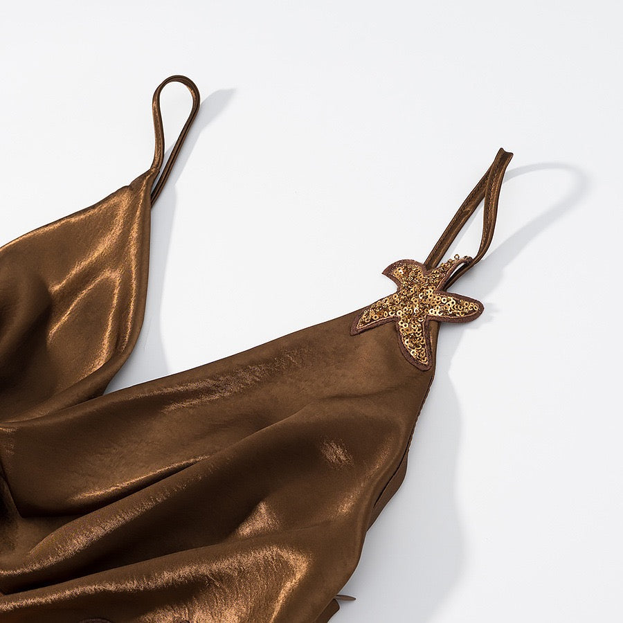 Top / Robe satiné étoile de mer