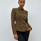 Veste cintrée kaki, vue de face